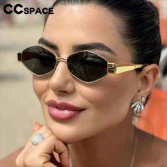 Sunglasses Women Steampunk Shades Retro Y2K Sunshade Mirror