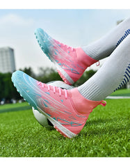 Men Sneakers Soccer Shoes Cleats Breathable Adult Kids TF/FG Football Boots