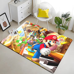 Super Mario Game HD Printed Carpet Rug for Living Room Bedroom Decoration Picnic
