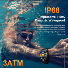 T-Rex 3 GPS Sports Waterproof Smart Watch Men 3ATM waterproof 500mAh Battery NFC Call 2026 New Military Smartwatch UV+Infrared