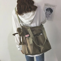 Waterproof nylon bag, large capacity, lightweight, multi-functional women's bag