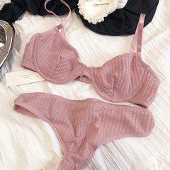 6 Color Women Underwear French Bralette Push Up Bra Set Ultra