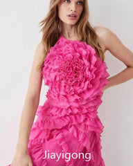Homecoming Dresses: Spaghetti A-line Evening es Layered Draped Flower formal gowns