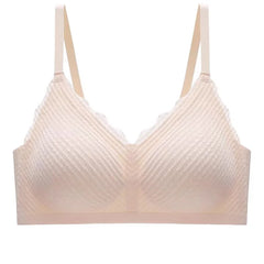 Top Lace Seamless Women's Underwear Small Chest Gathered Non-slip