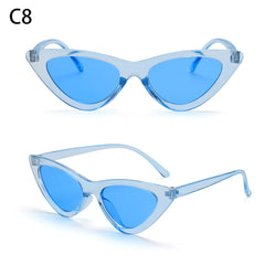 Eyewear Sun Shades Female Shades Vintage Small Triangle Sunglasses