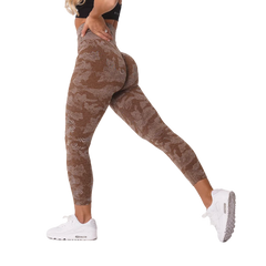 Camo Seamless Workout Leggings Butt Lift Yoga Pants Women Stretch Fitness