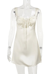 Evening Dresses: Hollow Out Bandage Women Dress Black Spaghetti Strap