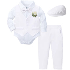 Baptism Outfit Boy Infant Baby Church Christening Suit Toddler White Blessing Set Newborn Easter Birthday Party Gift Clothes