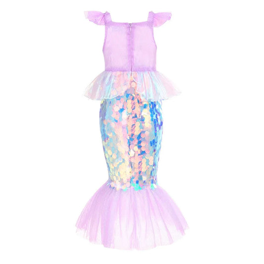 Christmas dress for Girl Dress Ariel Costumes Children's Sequined Fishtail Party Clothes Deguisement Fille