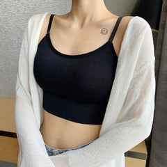 Sports Bra with removable cups Seamless Comfortable Wireless Bra For Women