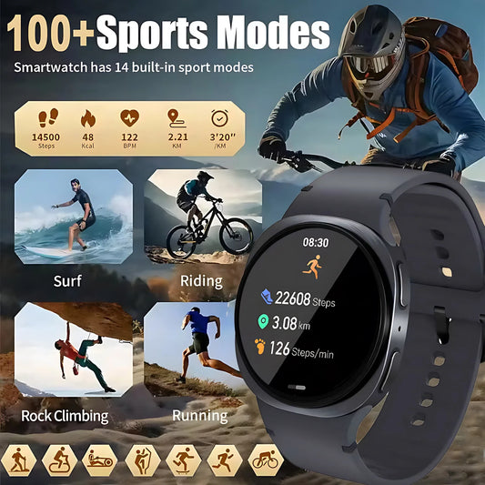 2025 New Watches 8 GPS Track Smartwatch For Man Women Health Sport AMOLED Heart Rate NFC Bluetooth Call Waterproof Smart Watch