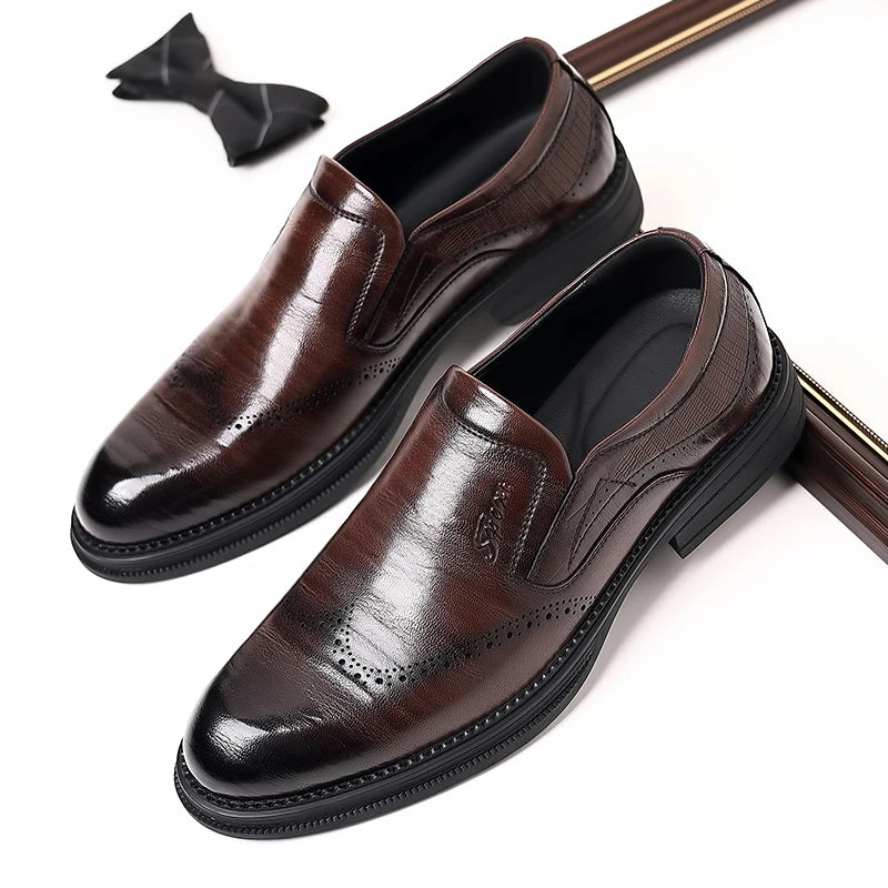 2024 Genuine Leather Mens Loafers Moccasins Shoes Designer Men Casual