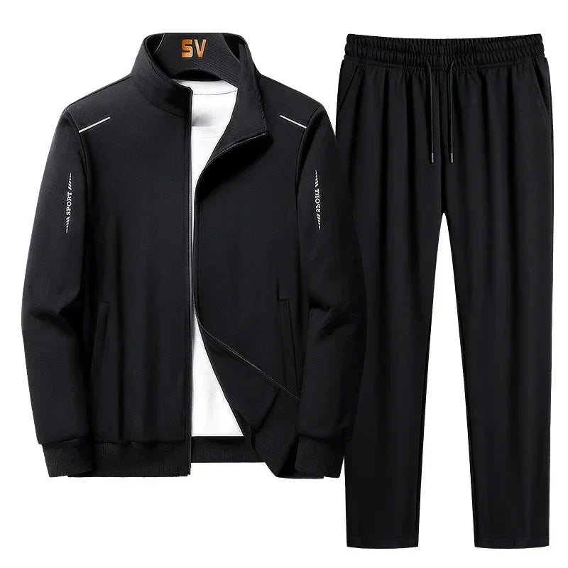 Men's Tracksuit Suit New Arrive Tracksuit Mens Casual Solid Solor Sweatpant Set Unisex Jogging Suit MEN Plus Size 6XL 7XL 8XL
