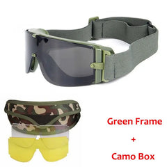 Glasses Wind and UV Protection Sunglasses Army Hunting Air Gun Color