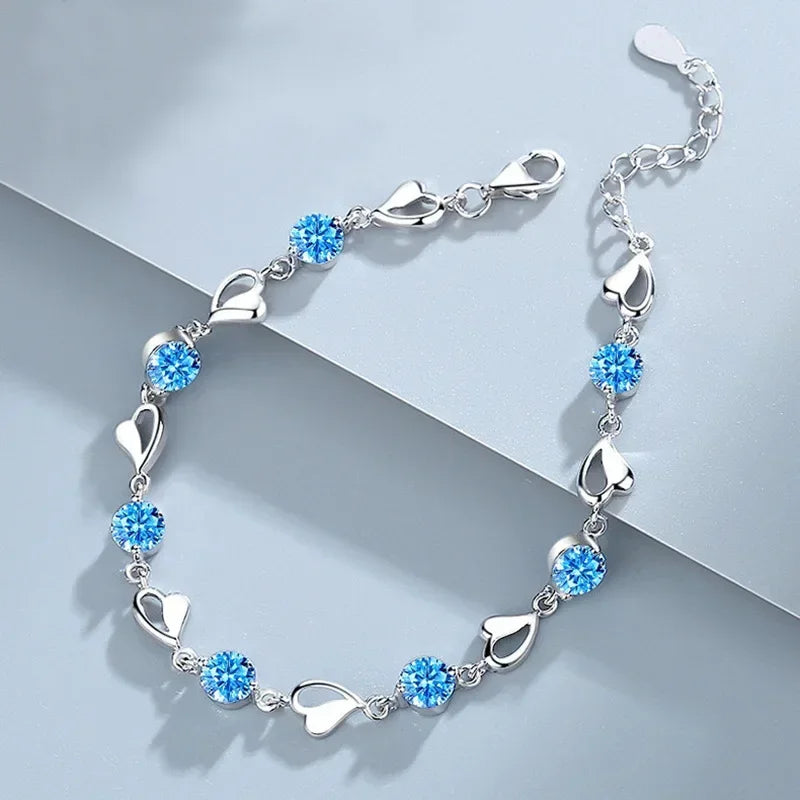 Luxury 925 Sterling Silver Star Beaded Bracelets For Women Original Designer Double Layered Adjustable Bracelet Party Jewelry