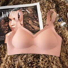Seamless Bra Women Comfort Padded Bras Wireless Glossy Underwear
