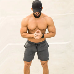 Men Gym Fitness Loose Shorts Bodybuilding Joggers Summer Quick-dry