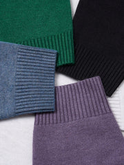 Autumn Basic Sweater Men Regular Fit Warm Knits Pullovers