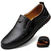 Genuine Leather Men Casual Shoes Luxury Brand Slip on Formal Loafers Men