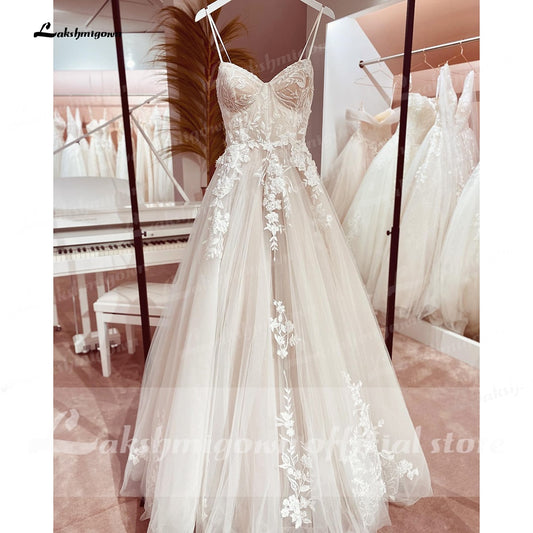 White Bridesmaid Dresses: Wedding Dress Bridal Robe Vestido Spaghetti Straps Chapel