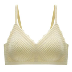 Top Lace Seamless Women's Underwear Small Chest Gathered Non-slip
