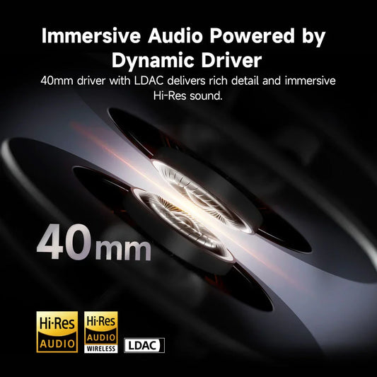 Edifier W820NB Plus(2025 Ver.) ANC Wireless Headphone Bluetooth 6.1 Over-ear Headset -49dB Noise Canelling Earphone Hi-Res Audio