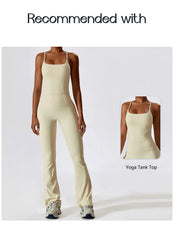 Women Wide-leg Pants Yoga Leggings Tights High Waist Leisure Flared Pants Dance