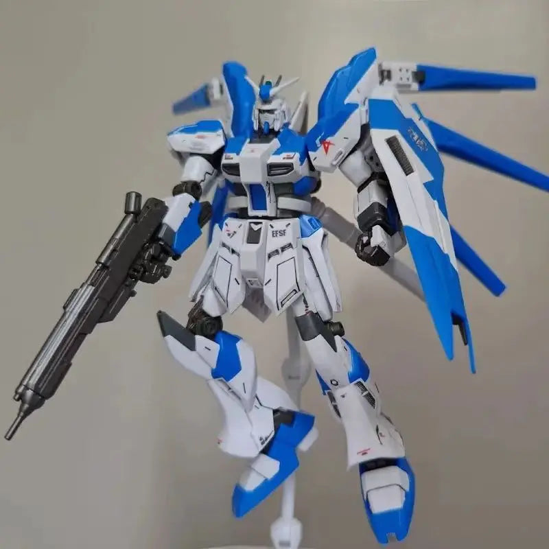 HG 1/144 RX-93-ν2 Hi-ν Mech Assembly Model Kits Hi Nu Action Figures Desktop Decoration Doll Boy Puzzle Toy Gift Collectible
