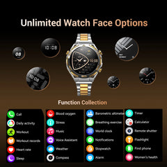 Blackview W90 Pro Smartwatch 1.43" AMOLED Display,Bluetooth Calling,Heart Rate Monitor, 900mAh/ 20Days Standby,Men's Smartwatch
