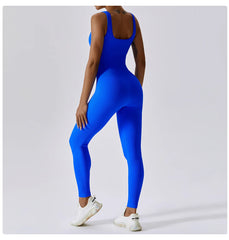 Women's Yoga One Piece Tracksuit Jumpsuit Seamless Sportswear Yoga Suit Gym