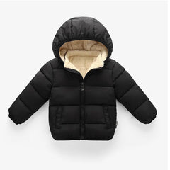 Winter Kids Thicken Jackets For Girls Coats Boys Jackets Plus Cashmere Jackets