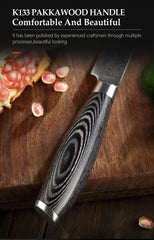 5"Inch Utility Knife Profesional Japanese Damascus Steel Kitchen Knife