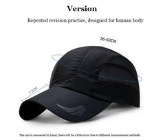 Men Sports Running Sweat Baseball Cap Male Canada Golf Quick Dry