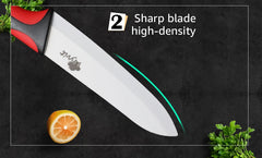Ceramic Knives Kitchen knives 3 4 5 6 inch Chef knife Cook Set+peeler white