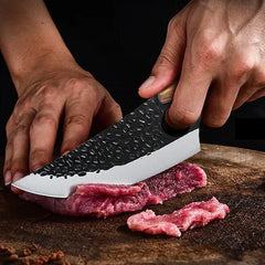Forged Multi-purpose Knives with Hammer Pattern Butcher Boning Knife Sharp