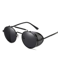 MUSELIFE Retro Round Metal Sunglasses Steampunk Men Women Brand Designer Glasses Oculos De Sol Shades UV Protection