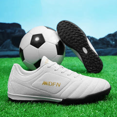 Men Women Professional Soccer Shoes Long Spikes Adult Outdoor Football Boots