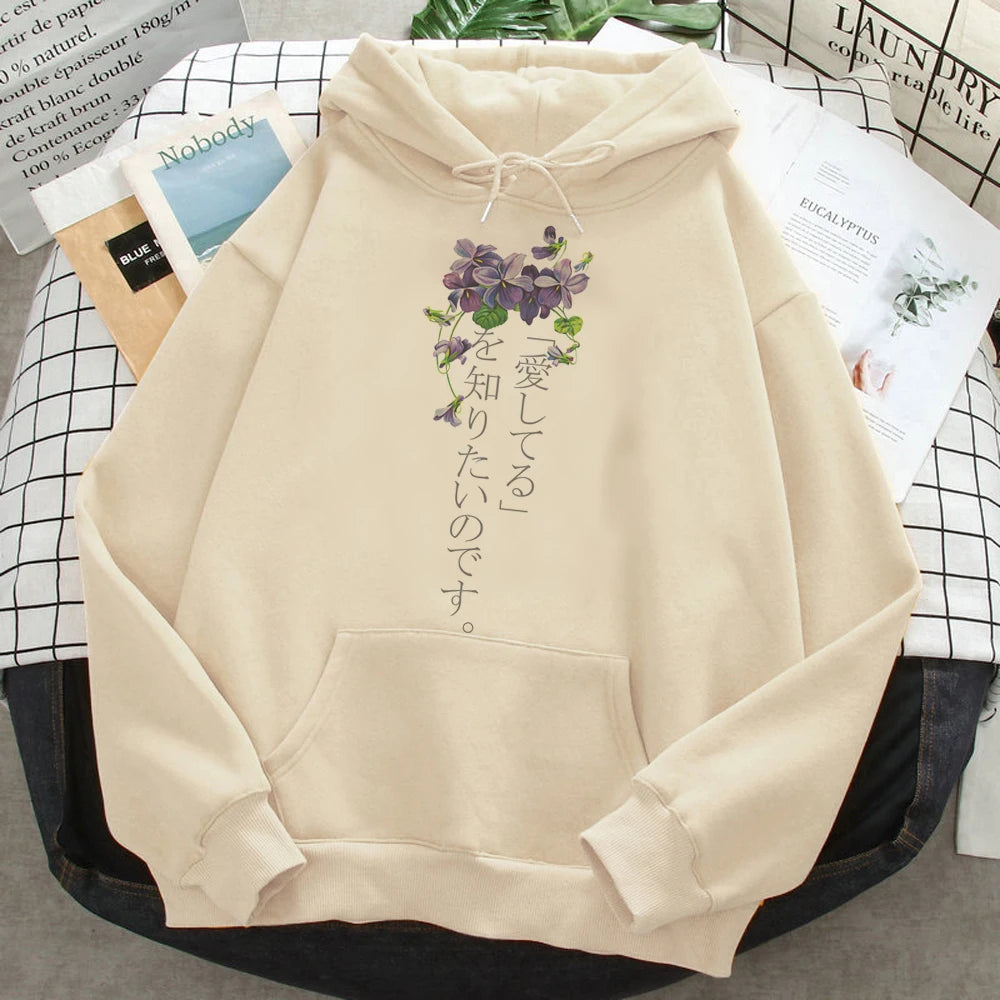 Violet Evergarden hoodies women Korean style harajuku anime 90s sweatshirts female