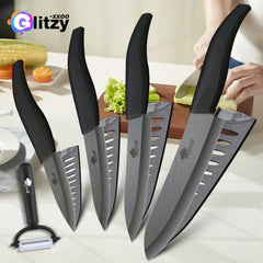 Ceramic Fruit Knife for Kitchen 3 4 5 6 inch Chef Knife with Sheath Utility Slicing
