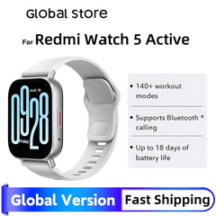 Watch 5 Global Version 2.0" 60Hz AMOLED Screen Built-in GNSS Bluetooth Call 150+ Sports Modes7Days Battery Life For Xiaomi Redmi