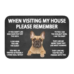 Please Remember Shih Tzu Dogs House Rules Entrance Doormat Decor Kitchen Welcome