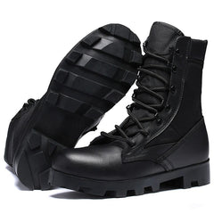 Genuine Leather Male Military Boots Desert Combat Botas Outdoor Hiking Boots