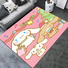 Sanrio Cinnamoroll, Pochacco HD Printed Outdoors Carpet, Living Room Decoration, Sofa