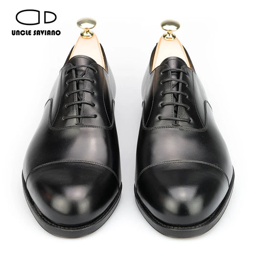 Uncle Saviano Oxford Dress Shoes for Men Business Fashion Handmade