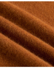 Fashion Men's 100% Wool Pullover Half-high Collar Sweater Autumn Winter Warm Top