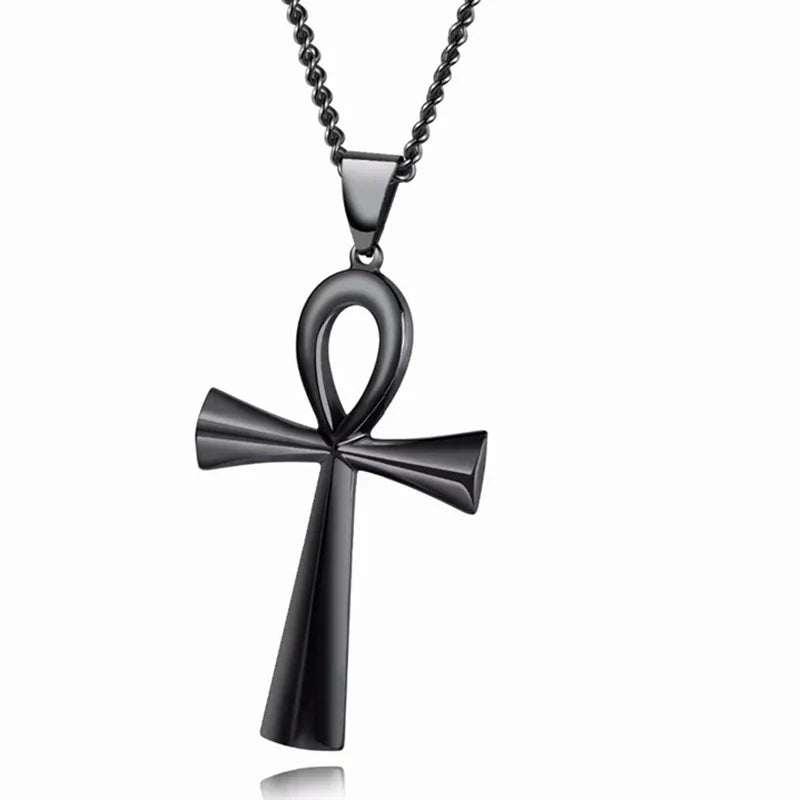 Amulet Pendant Egyptian Ankh Crucifix Necklaces Pendants Symbol of Life Cross Necklaces Jewelry Wholesale