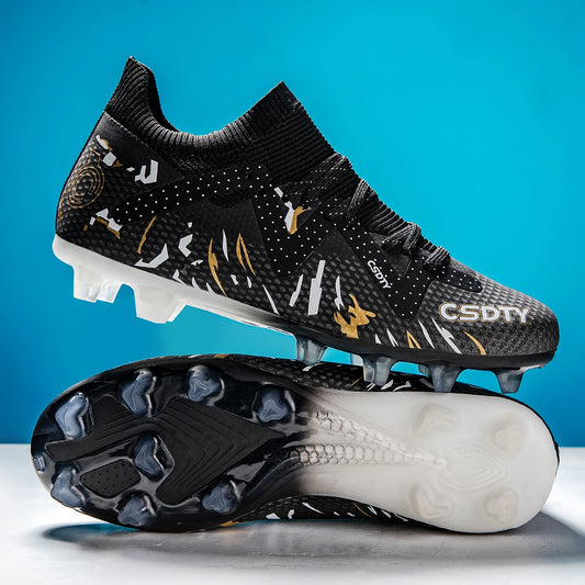 Men Soccer Shoes Football Boots Adult Anti-Slippery Futsal Cleats Sport