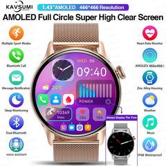 Smartwatch for Women AMOLED Screen Always Display Time NFC IP68 Waterproof Sports Call Women Smart Watch For Women Custom dial