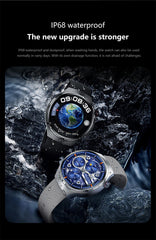 2025 New Watch 4 Pro GPS NFC Smart Watch Men 360*360 AMOLED Screen Heart Rate Bluetooth Call Waterproof Sports Man Smartwatch