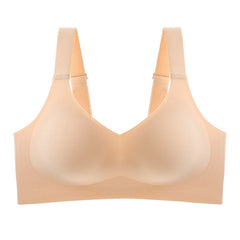 Large Size Soft Support Push-up Bra For Women, Seamless One-piece